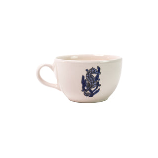 Ceramic Tea Cup & Tea Plate "Sirenas" (Set of 4)