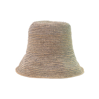 Lamp shade Crochet Hat with Metallic Thread