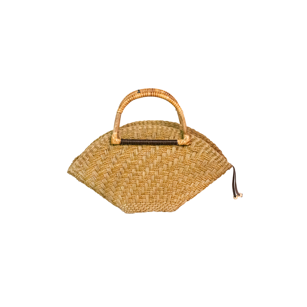 Thick Weave Mini Basket with Bamboo Handle – Sensi Studio