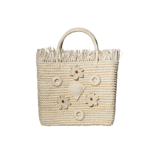 Floral Straw Canasta Mexicana Mini