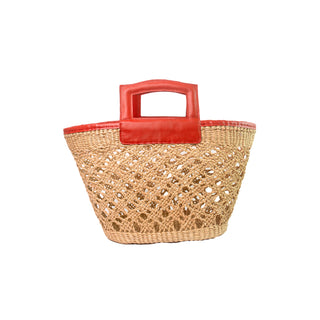 Open Weave Basket Bag