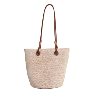 Medium "El Viajero” Woven Straw Bag