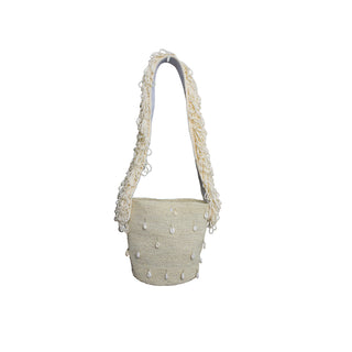 Seashell embroidered crossbody bag