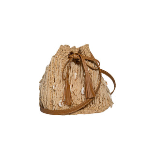Toquilla Straw Fringe Bag