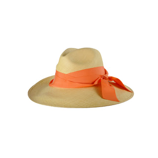 Long Brim Panama Hat with Double Twist Band