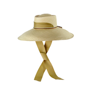 Long Brim Dumont Hat with Adjustable Ribbon