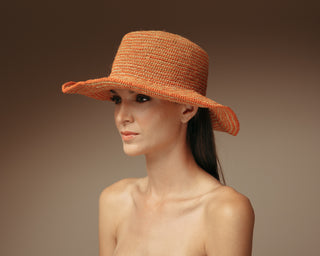 Moldeable Crochet Hat with Wire Brim