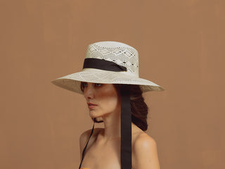 Open Weave Hat with Adjustable Band
