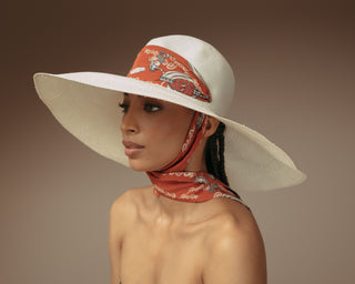 Panama Hat Extra Long Brim with adjustable fabric band