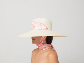 Aguacate Extra Long Brim Hat with Adjustable Print Band