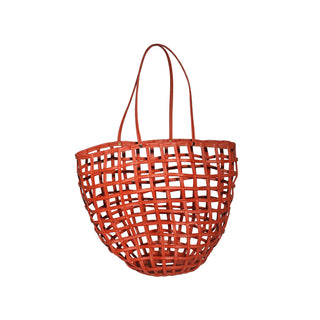 Leather Basket Bag