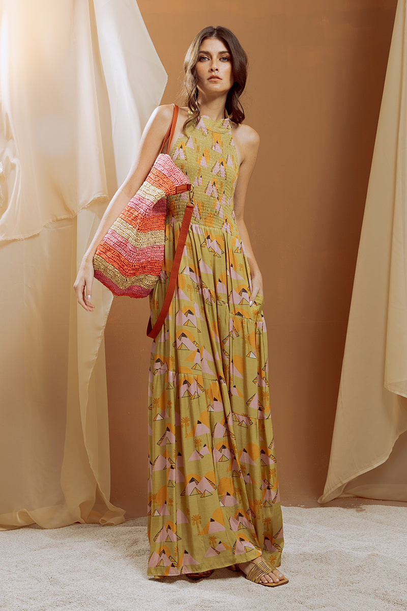 Elasticized Bodice Dress Sensi Studio Elasticized Bodice Dress Sensi Studio