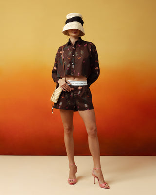 Long Sleeve Cropped Shirt