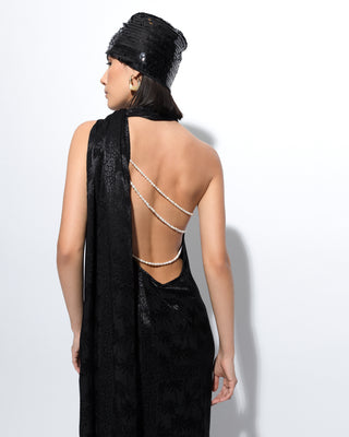 One Shoulder Backless Dress