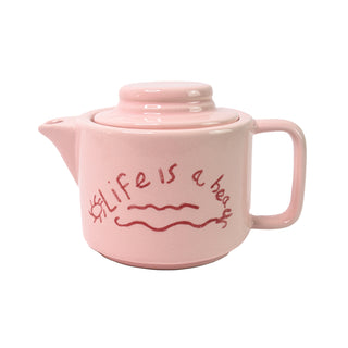 Ceramic Teapot “Life is a Beach” (Set of 2)