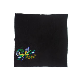 "Flor Arabe" Hand Embroidered Linen Napkin (Set of 4)