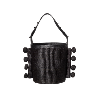Scallop Baby Bucket Bag with Leather Handles