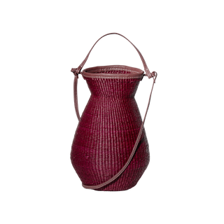"El Cantaro" Woven Straw Medium Bucket