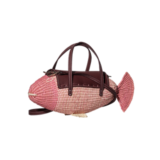 Straw Fish Mini Bag