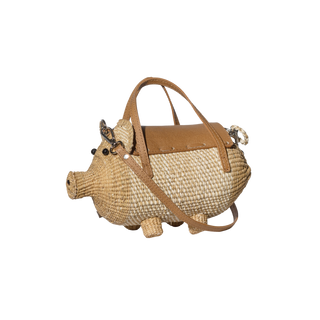 Straw Pig Mini Bag