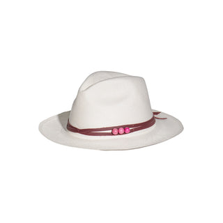 Panama Hat Leather Band with Tagua details