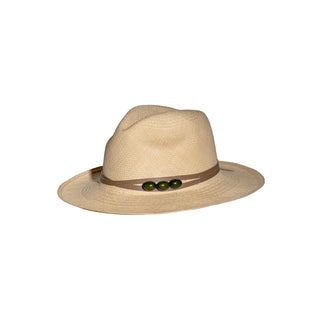Oval Tagua Detail Panama Hat