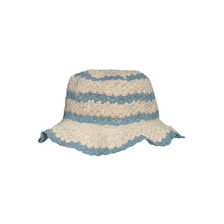 Coastal Waves Crochet Bucket