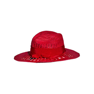 Open Weave Crochet Panama Hat