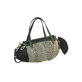 Straw Fish Mini Bag