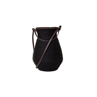 "El cantaro" woven straw medium bucket