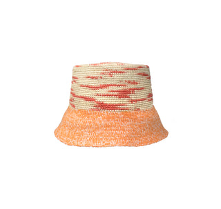 Lamp Shade Melange Hippie With Wool And Straw