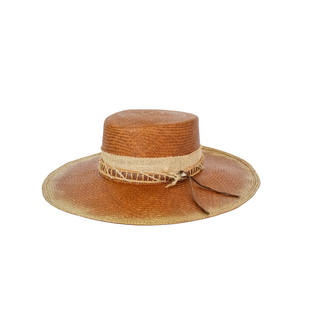 Embellished and Hatnd Painted Long Brom Cordovan