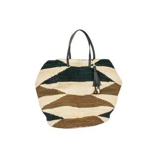 Shigra carry all with leather tassel charm