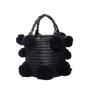 Trunk bag with pompom