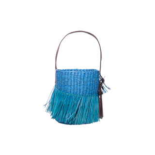 Belted Mini Frayed Bucket