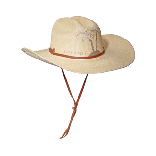 "Hace Calor" Texas Cowboy Long Brim Hat with Embroidery