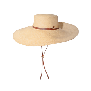 Cordovan Hat Extra Long Brim with Leather Band