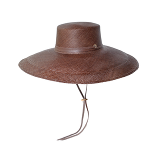 Cordovan Hat Extra Long Brim with Leather Band