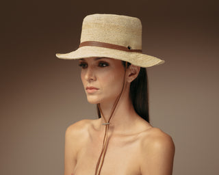 Hippie hat with Leather band