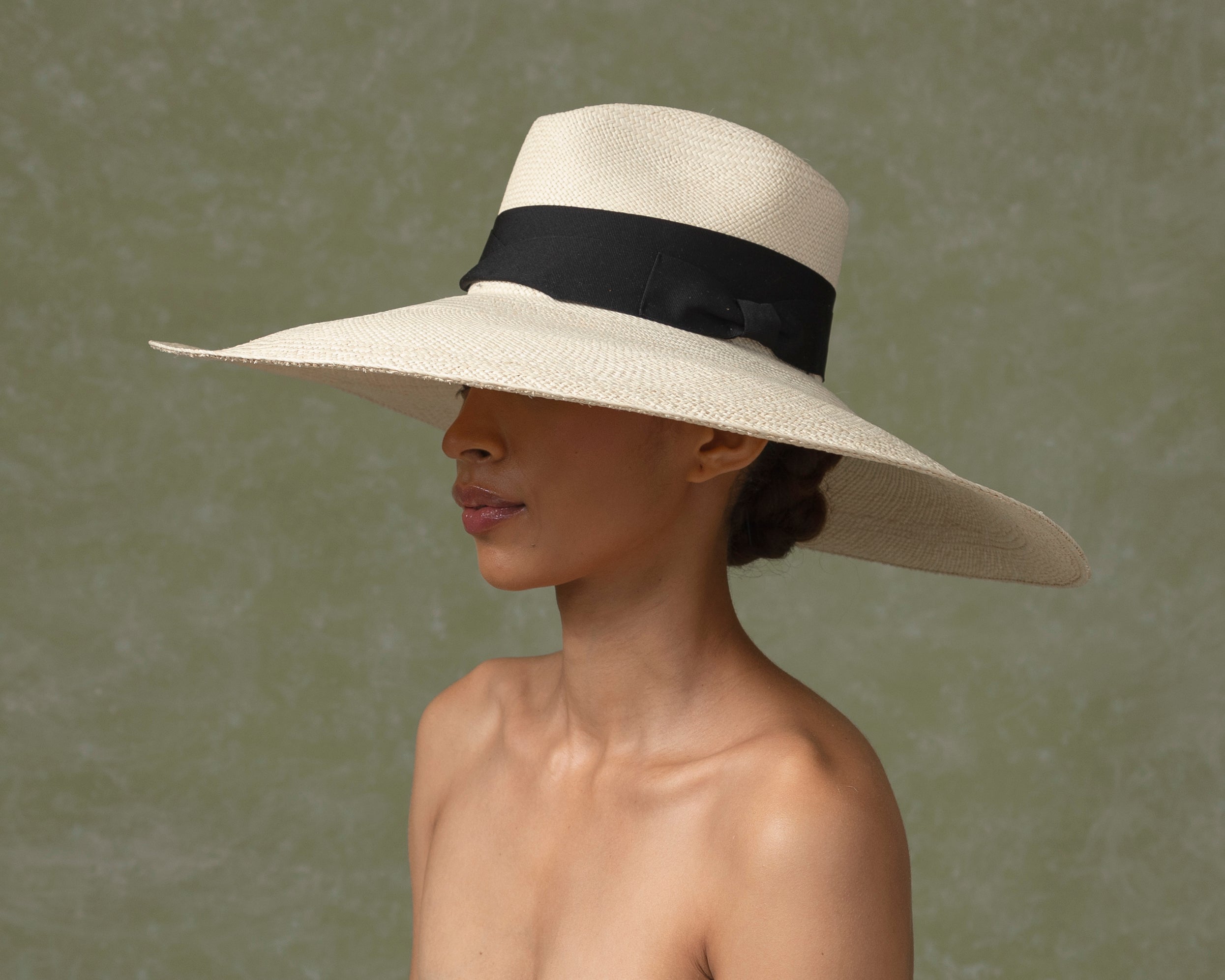 Extra Long Brim Panama Hat
