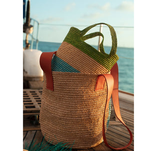 Two Tone "El Viajero" Crossbody Soft Woven