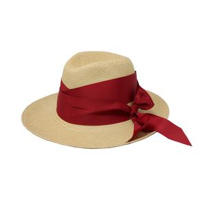 Panama Hat Double Twist With Bow Band