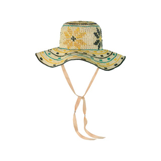 Flores Geometricas Beach Hat