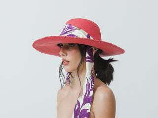 "El Viajero" Panama Hat With Adjustable Printed Fabric Band