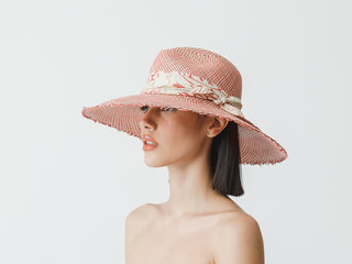 "Graneado" Frayed Panama Hat Long Brim