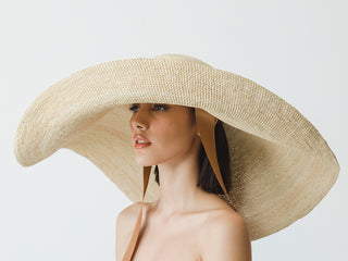Crochet Extra Long Brim Glamour Hat
