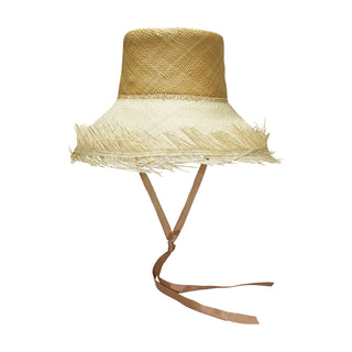 Two tone "El Campesino" Hat With Adjustable Ribbon