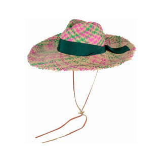 "Pareado" Frayed Extra Long Brim Panama Hat