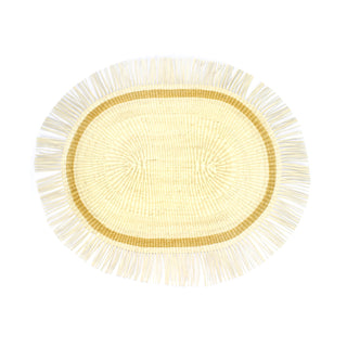 Frayed Oval Placemat (Set of 4 units)