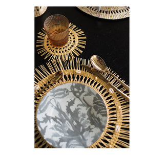 Frayed Round Placemat (Set of 2 units)